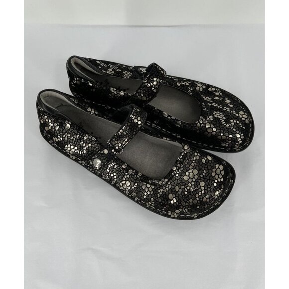 ALEGRIA Belle Gold Mosaic Mary Jane Comfort Shoe Size EU 39 US 9 BEL-780 - Picture 1 of 13